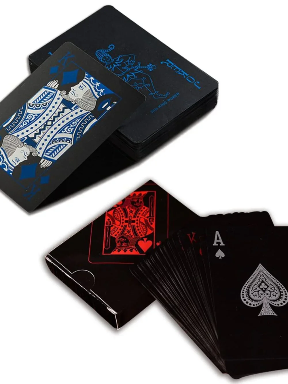 Merytes 2 Deck of Waterproof Poker Cards and Playing Cards with Flexible Plastic